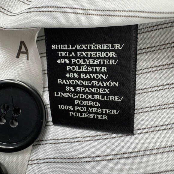 Ann Taylor Classic Grey One-Button Blazer Career Workwear - Picture 16 of 16